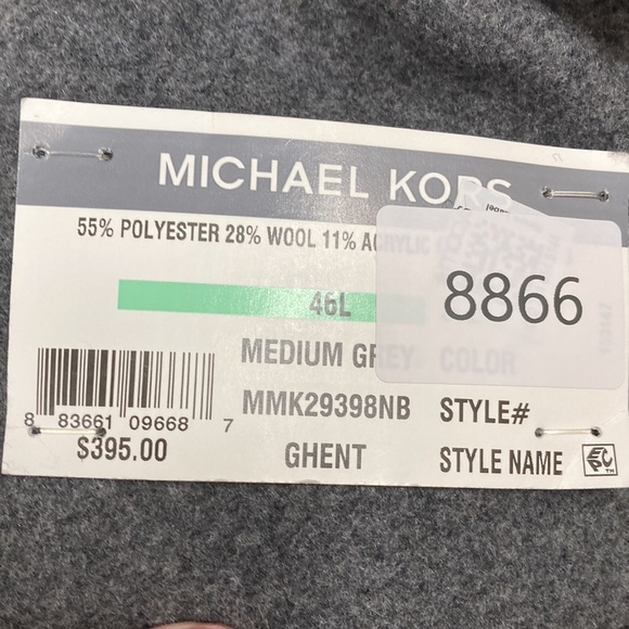 Michael Kors Men's Ghent Slim-Fit Overcoat NWT - Picture 4 of 4